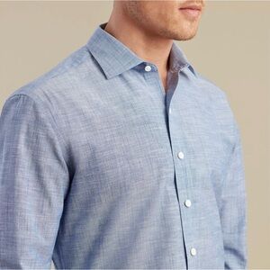 J. Hilburn man’s size large 100% linen, button-down shirt, long sleeve.